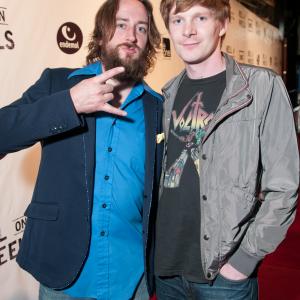 Phil Burke and Ben Esler on the Red Carpet at the Hell on Wheels Season 3 Premiere.