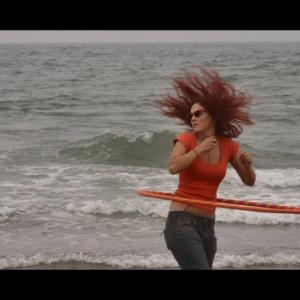 Hooping in San Francisco, at Ocean Beach, I'm the original beach-frolicking-dancing-to-music-girl!