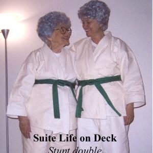 Stunt double for Lillian Adams on Suite Life on Deck International Dateline episode