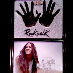 Hollywood Rockwalk Commemorative Plaque for Induction of Alanis Morrisette.