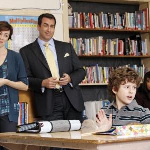 Still of Autumn Withers Rob Riggle Nolan Gould in Career Day on Modern Family