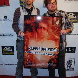 LA Film TV  Webisode Festival Screening of the feature documentary film Flesh on Fire Addicted to a Dream Film Director Benjamin Ironside Koppin Film Actor River Faught Location Hollywood California
