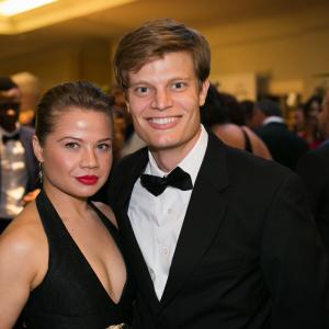 Carl Petersen and Christina Harding at the Action on Film Festival awards ceremony