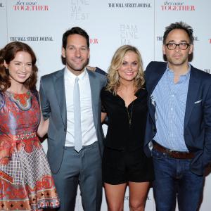 Amy Poehler, Paul Rudd, David Wain and Ellie Kemper at event of They Came Together (2014)
