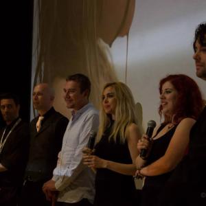 Shannon Lark with cast and director Maude Michaud of DYS-, screened at the Fantasia International Film Festival.