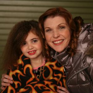 With Maya Weiss on the set of Operation Belvis Bash