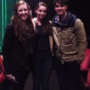 Rachael McNamara Brianna Ward and Darren Criss Glee at the Tin Can Brothers sketch comedy show in Los Angeles