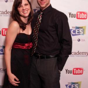 John Soren and Jenn Page at CES for IAWTV Awards.
