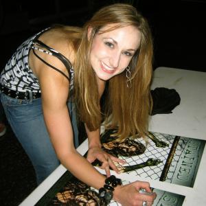 Kimberly Durrett at event of 168 Film Festivals 2008 Best Picture Stained autographing poster
