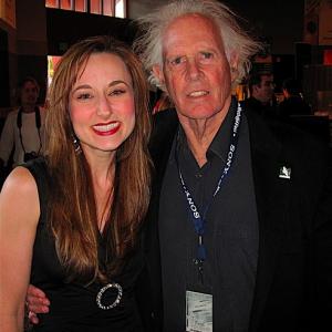 Kimberly Durrett with Bruce Dern at Method Fest 2010 where Durrett and Bill Paxton presented him with an award