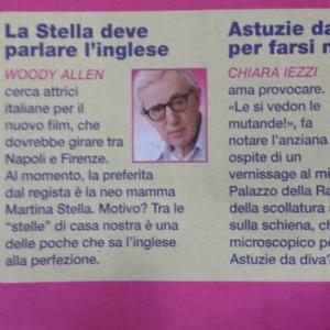 Chiara on the italan magazine Visto