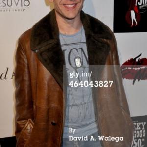 WEST HOLLYWOOD CA  JANUARY 19 Actor David Nathie Barnes arrives at the Martha Davis  The Motels concert at Whisky a Go Go on January 19 2014 in West Hollywood California