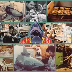 Jaws 3D 1982 My 1st movie Worked modelshop night shift Audioanimation during the day Designed sculpted and fabricated cartoon underwater amusement park octopus and made fiberglass coremold on 14 scale shark puppet Early portfolio page
