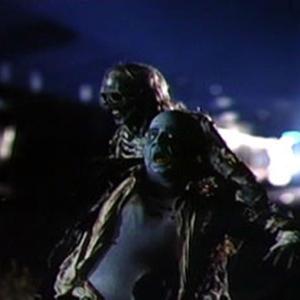 Thriller 1983 Frame capture Tom Hester as Sepulchre Zombie and Tim Lawrence as Tor Johnson zombie