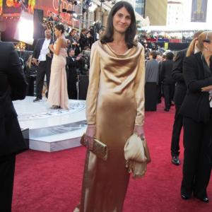 Journalist, Sharon Abella, attends The Academy Awards 2011. Dress Designed by Sharon Abella
