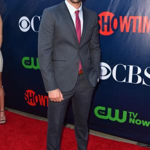 Benjamin Hollingsworth arrives at the CBS CW Showtime TCA after party