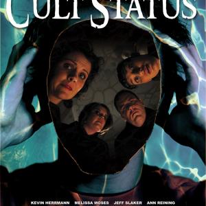 Kevin Herrmanns head on the poster for Cult Status