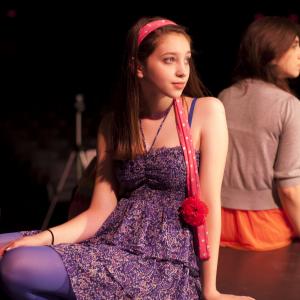 Brianna Ward performing in the LSA Repertory Theatre Company stage production of Godspell