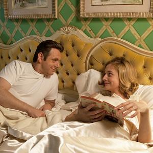 Still of Michael Sheen and Caitlin FitzGerald in Masters of Sex (2013)