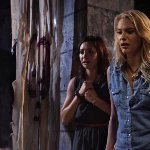 Still of Jackie Moore and Emily OBrien in Pernicious 2014