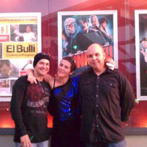 Neo EdmundNeil DMonte and MariaAntoaneta Tudor at Bunraku movie screening in West Hollywood