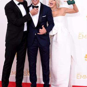 Jimmy Fallon Julianne Hough and Derek Hough at event of The 66th Primetime Emmy Awards 2014