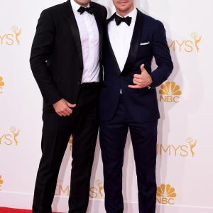 Jimmy Fallon and Derek Hough at event of The 66th Primetime Emmy Awards 2014