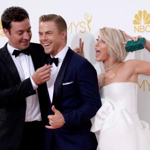 Jimmy Fallon, Julianne Hough and Derek Hough at event of The 66th Primetime Emmy Awards (2014)