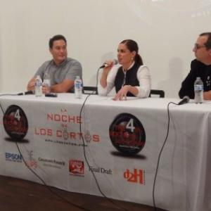 Speaking on the panel of the Los Cortos Film Festival, November 1, 2014.