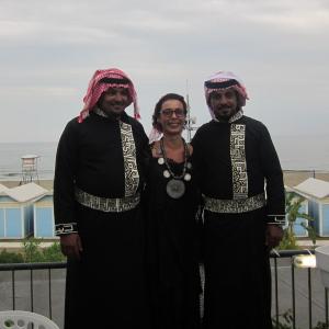 With Theeb actor Hassan Mutlag and associate producer Eid Sweilheen at Venezia 71