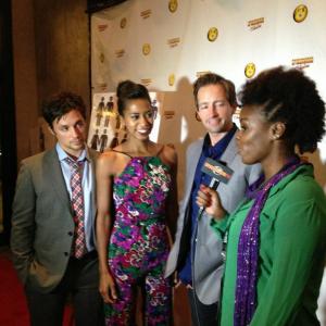 The Austin Film Festival premiere of Speak Now from Left Rane Jameson Kristen Ariza Jason Drumwright Interviewer