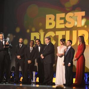 Matthew McConaughey, Ben Affleck, John Goodman, Clea DuVall, Grant Heslov and Kerry Bishé at event of Argo (2012)