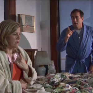 Still of Lori Hammel and Rob Riggle in Family Values pilot.