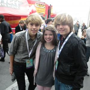 Jadin With Dylan & Cole Sprouse At The Power Of Youth Event.