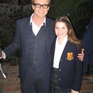 Jadin On The Set With Simon Baker From THE MENTALIST