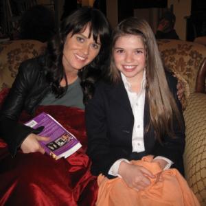 Jadin With Robin Tunney On The Set Of 