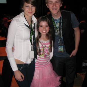 Jadin with Shailene Woodley and Jason Dolley at the CARE AWARDS