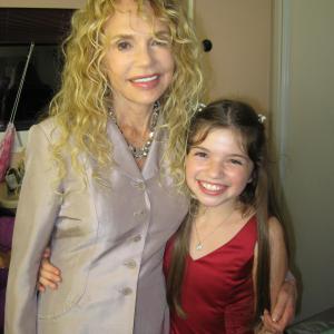 Jadinwith Dyan Cannon on the set of Hallmarks A Kiss At Midnight
