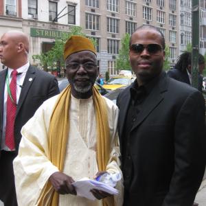 Film Director Souleymane Ciss  Grammy AwardWinningMulti Platinum Producer Steve Pageot at The Tribeca Film Festival 042911