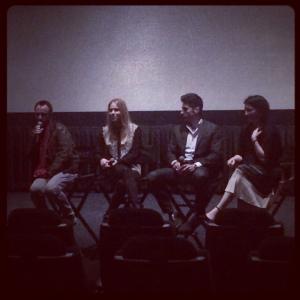 Q and A at screening of 