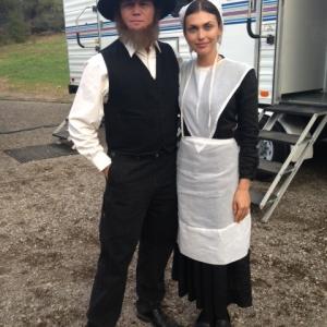 On set of Escaping Amish