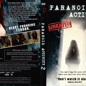 Paranoid Activity 2 DVD cover with Natasha Blasick