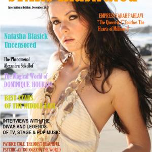 Natasha Blasick cover story of Stars Illustrated International Edition December 2013