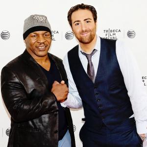 Mike Tyson and director Bert Marcus on the red carpet of the CHAMPS movie premiere at the Tribeca Film Festival 2014, directed by Bert Marcus and starring Mike Tyson, Evander Holyfield and Bernard Hopkins. Picture courtesy of Bert Marcus Productions.