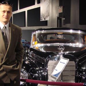 Businessman at Kemp Auto Museum