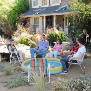 Behind the scenes  The Middle Episode The Hose  Heck Family and Glossner Family Pool Party  With Director Lee Shallat Chemel