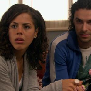 Still of Lenora Crichlow and Aidan Turner in Being Human 2008
