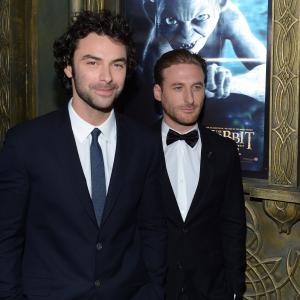 Dean OGorman and Aidan Turner at event of Hobitas nelaukta kelione 2012