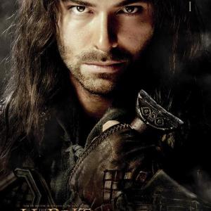 Aidan Turner as Kili in poster from The Hobbit An Unexpected Journey