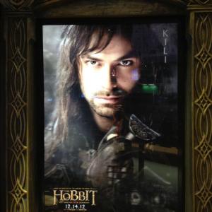 Aidan Turner The Hobbit An Unexpected Journey Comic Con Poster